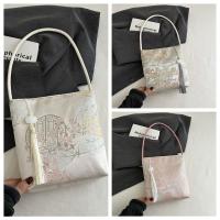 Bolso de hombro con bordado estampado, bolso de mano de estilo chino nuevo Floral de gran capacidad, bolso de mano, bolso de mano con flores para axilas para niñas - details 21