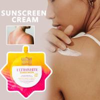 Protector solar blanqueador portátil SPF50 PA+++ Protección solar para rostro y cuerpo Crema UV iluminadora Apto para viajes 50 g - details 0