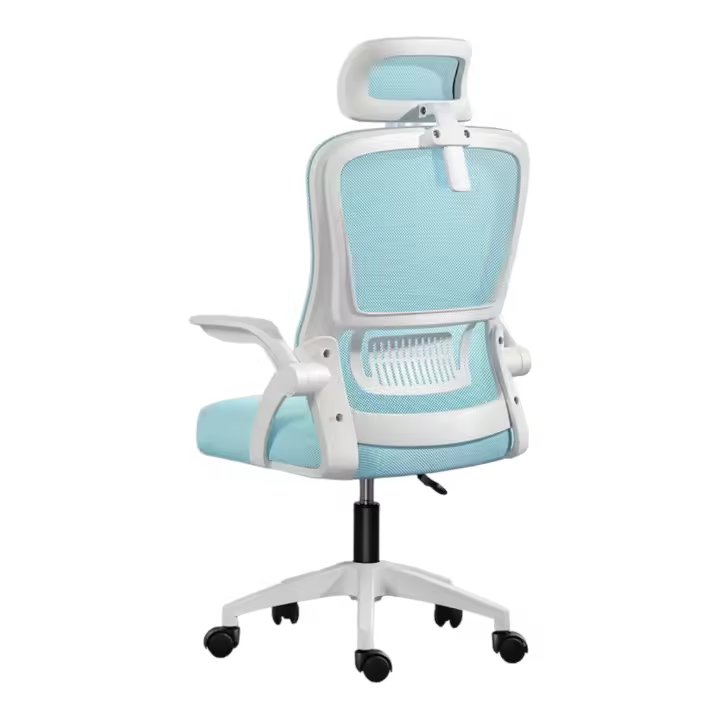 Silla de Oficina Silla Gaming Silla Ergonómica de Oficina con Reposacabezas Soporte Lumbar Ajustable Respaldo de Malla Transpirable Reposabrazos Plegables de 90 °   Giro de 360° ° - 1