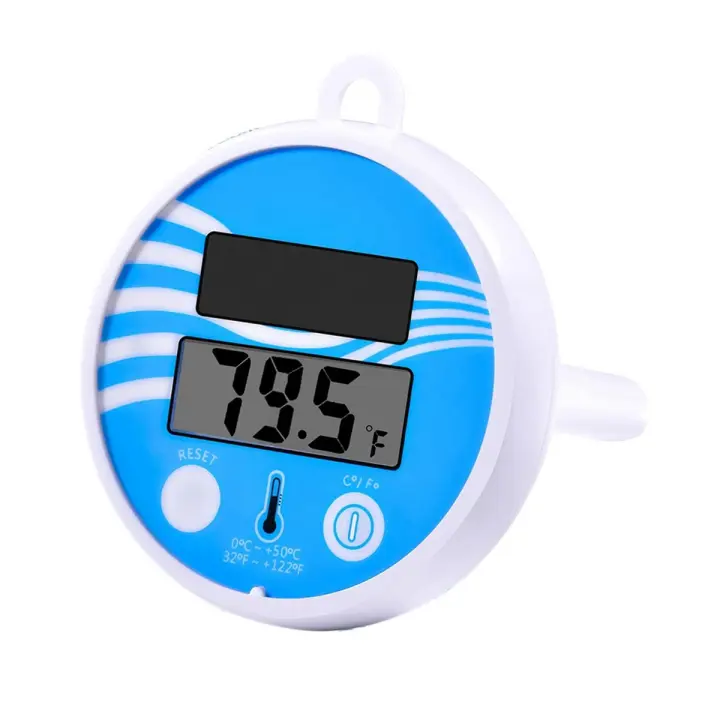 Termómetro flotante para piscina inalámbrico - Termómetro de temperatura para piscina de fácil lectura, termómetro solar digital para piscina - 1