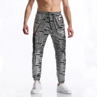 Modo nuage estampage à chaud hommes pantalons décontractés Harajuku Hip Hop Disco danse fête Streetwear cordón pantalon discothèque pantalon - details 5