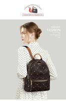 FOXER Mochila de viaje retro para mujer con firma de moda - details 2