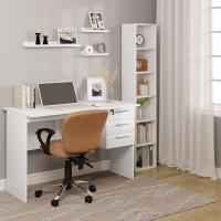 Mesa de ordenador blanca, mesa de oficina, mesa de escritorio para PC, TS59ws - details 1
