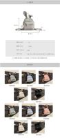 Mochila bonita y versátil de estilo coreano, mochila de viaje para estudiantes, minimochila informal con orejas de conejo desmontables - details 7