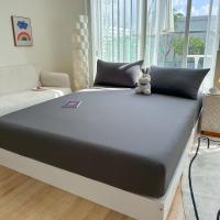 Sombrero de cama completamente envuelto, sábanas gruesas, algodón de lavado universal, juego de tres piezas, cuatro estaciones - details 4