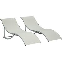 Plegables Tumbonas de Jardín con Marco de Aluminio en Forma de S Carga de 120 kg para Piscina Patio Terraza 165x61x63 cm Gris Oscuro - details 9