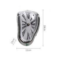 Reloj de fusión surrealista, reloj de pared silencioso fundido, reloj de pared estilo Salvador Dalí para decoración del hogar, oficina, estante, mesa de escritorio, regalo - details 1