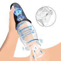 Entrenador de Placer Rotativo Automático Vibrador Oral Real para Hombres Copa de Espiral de Moción - details 1