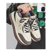 Zapatos De Correr Con Cordones Para Estudiantes 2024 Nuevos Y Cómodos Con Suela Gruesa Y Combinación De Colores Moda Casual Microfibra - details 5