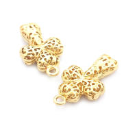 Colgantes de Cruza de Latón Dorado de 18K Joyería DIY Hallazgos de Collares y Pendientes - details 36