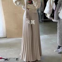 Falda Plisada Elegante Para Mujer Cintura Alta Larga Midi Color Negro Alta Calidad Saia Elegante Para Damas De Negocios Y Fiestas - details 23