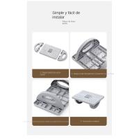 Reposapiés de swing debajo de la mesa durante el trabajo reposapiés ergonómico cómodo con reposapiés de masaje de pies para la o - details 4