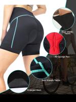 Pantalones Cortos de Ciclismo para Mujer - ONEO de Alta Elasticidad, Poliéster/Spandex Transpirable, No Transparente, Diseño de Bloques de Color con Almohadilla de Absorción de Impactos de Silicona 3D, Ideal para Montar al Aire Libre - details 22