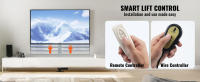 SucceBuy Soporte elevador de TV motorizado, soporte de montaje de TV eléctrico resistente para televisores de plasma LCD/LED/OLED de pantalla plana de 26"-60", elevación automática, negro - details 3