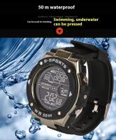SHUNWAY Reloj deportivo luminoso electrónico multifuncional para exteriores, reloj moderno impermeable para estudiantes - details 5