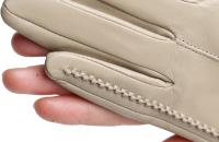 Guantes de piel de oveja para mujer, manoplas cortas de terciopelo fino para pantalla táctil, de cuero, de buena calidad, para invierno, 2226 - details 145