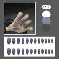 Juego de uñas postizas a presión de colores, elegantes y brillantes, para novia, esposa, amigos, salón de uñas - details 1
