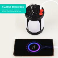 Luces solares para acampar, luz LED portátil recargable para tienda de campaña, lámpara de emergencia impermeable plegable brillante para senderismo y pesca - details 7