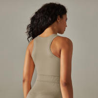 Hamidou-Sujetador deportivo Push Up para mujer, sostén de Fitness a prueba de golpes, para Yoga, correr, chaleco Sexy - details 8