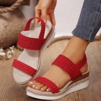 Sandalias de cuña de verano para mujer - details 5