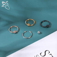 ZS-aros de acero inoxidable 316L para mujer y niña, Piercings de pezón de herradura de 14mm, joyería para Piercing corporal, 2 a 4 unidades por lote - details 2