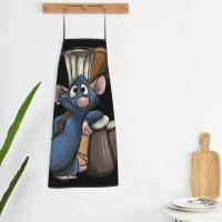 Unisex Ratatouille Remy con cuchara delantal adultos mujeres hombres Chef Tablier cocina para cocinar película animada pintura - details 25