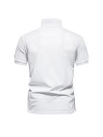 Polo de algodón 100% con logotipo bordado, transpirable y de larga duración - details 2