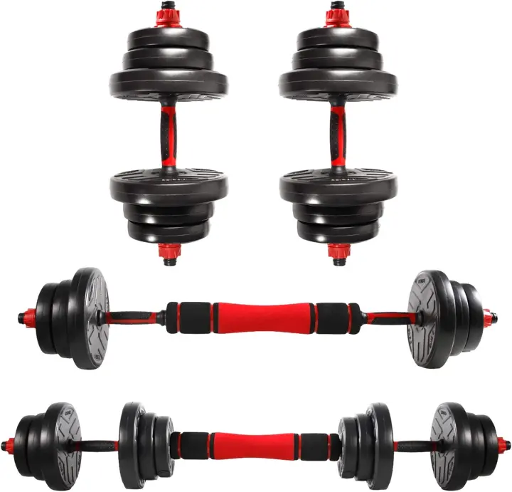 Mancuernas Ajustables Juego de Pesas 20/30/40KG con Barra y Discos Ideal para Deportes y Salud - 1