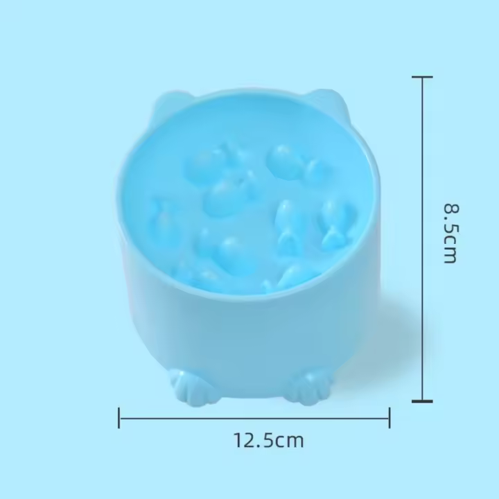 Cuenco de Comida Lento para Gatos Diseño de Protección para el Cuello Ideal para Perros y Gatos Pequeños Suministros para Mascotas - 1