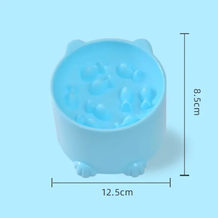 Cuenco de Comida Lento para Gatos Diseño de Protección para el Cuello Ideal para Perros y Gatos Pequeños Suministros para Mascotas - 1