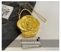 Cadena flor acrílico bolsos de las mujeres 2025 nuevos bolsos de hombro de nicho europeo y americano con cuentas cena portátil bolsos de las mujeres - details 4