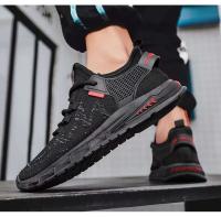 Zapatos de moda con logotipo de marca barata, zapatillas deportivas informales para hombre de baloncesto transpirables de malla antideslizante - details 0