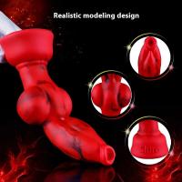 Leten perro nudo realista fantasía monstruo Animal consolador grande Lobo Anal Plug 18 juguete sexual parejas juego sexy tоy xxl - details 4