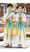 Hanfu para niños, uniformes tradicionales, disfraz antiguo de estilo chino, disfraces de libros para estudiantes de escuela primaria para niños, - details 13