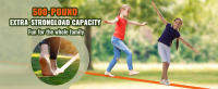SucceBuy Ninja Warrior Obstacle Course para niños, Slacklines resistentes a la intemperie, juego al aire libre con obstáculos, equipo de entrenamiento ideal para el patio trasero para diversión y fitness - details 2