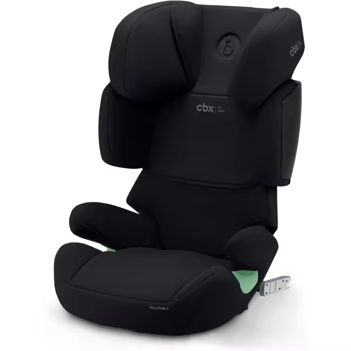 Silla de coche infantil Solution X i-Fix, Para coches con y sin ISOFIX, De 3 a 12 años aprox. (100 - 150 cm), De 15 a 50 kg aprox., Negro (Negro puro) - 1