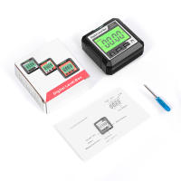 Inclinómetro Digital de 4x90 °, transportador de ángulo de nivel, retroiluminación, medidor de pendiente, Base magnética, goniómetro electrónico - details 9