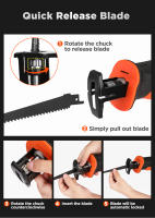VALUEMAX - Sierra de sable inalámbrica de 12 V, herramienta portátil inalámbrica para madera y metal con 3 hojas - details 3