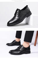 Primera capa de piel de oveja de los hombres de negocios casual zapatos de cuero formal zapatos de los hombres. - details 13