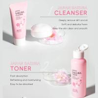 Sakura Skin Care Set 6 piezas Crema facial Suero Limpiador exfoliante Protector solar - details 6