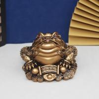 Figuritas doradas de la suerte, estatua de la buena fortuna, adorno de decoración del hogar, sapo, citrino, rana, dragón, Feng Shui - details 6