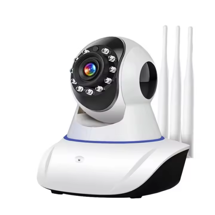 Cámara Ip de vigilancia con Wifi, dispositivo de protección de seguridad con 3 antenas, rotación de 360 °, infrarrojo, 1080p - 1