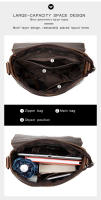 Bolso crossbody de moda para hombres hecho de cuero genuino, bolso flip crossbody para hombres, bolso de hombro casual para hombres - details 6