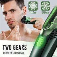 Recortadora de barba para hombres, afeitadora de aseo corporal profesional, cortadora de pelo inalámbrica con aspiradora, regalo de vacaciones - details 7
