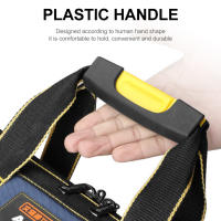 Bolsa de herramientas multifunción 1680D para electricista, bolsa de tela Oxford, bolsa de herramientas de boca ancha, bolsa de almacenamiento impermeable para llave y destornillador - details 1