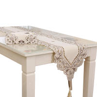 Mantel con patrón bordado de Material de poliéster, camino de mesa de estilo rústico, adecuado para la mesa del Hotel y el hogar - details 3