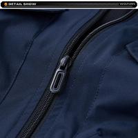 2025 nuevo verano hombres sin mangas ocio al aire libre chaleco con cuello levantado hombres muchos bolsillos Color sólido transpirable chaleco fino chaleco masculino - details 13