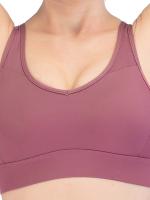 Tops cortos cruzados para mujer, camisa deportiva de manga corta para Yoga, Color Rojo - details 4