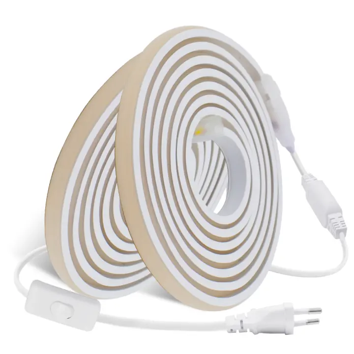 Tira de luces LED COB de 220V, cinta Flexible de luz FOB, impermeable, decoración exterior, 288Leds/M RA 90, alto brillo, 3000K, 4000K, 6000K - 1