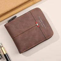 Tarjetero minimalista con bloqueo Rfid para hombre, carteras para hombre, 2025, nuevo estilo, tarjetero informal de moda de color liso, cartera de moda para viajes diarios, viajes al trabajo - details 2